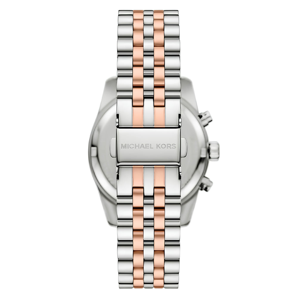 Michael Kors Lexington Two Tone White Dial Women's Watch | MK4985