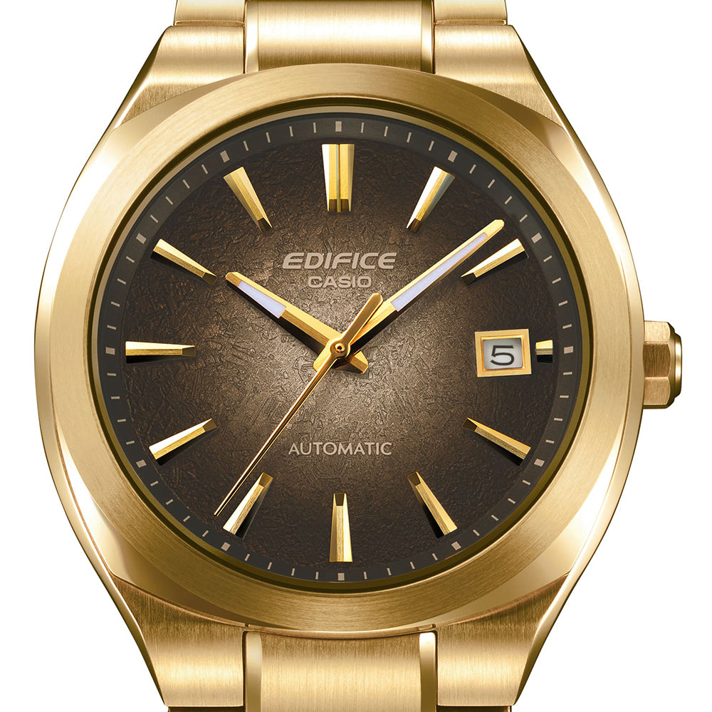 Casio Edifice Gold Tone Brown Dial Automatic Watch | EFK-200DG-5ADR
