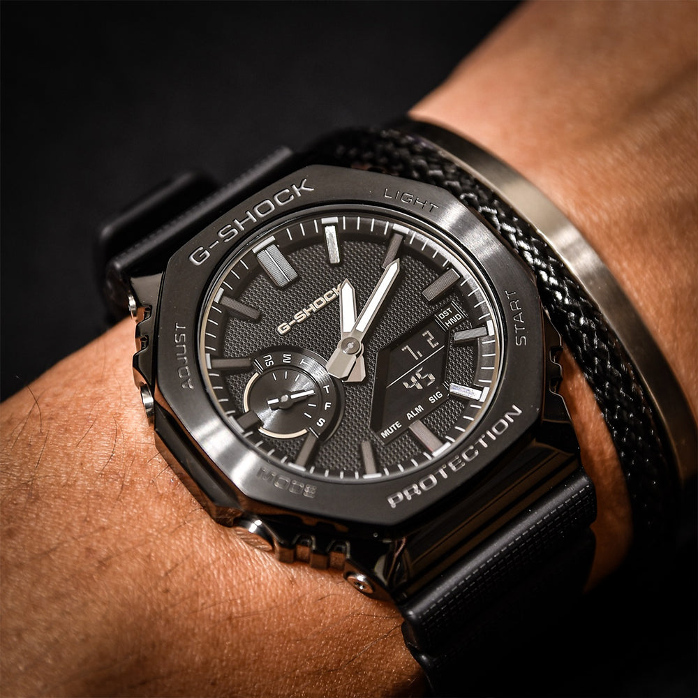 Casio G-Shock G-STEEL Luxe Black Men's Watch | GM-2100LXB-1ADR