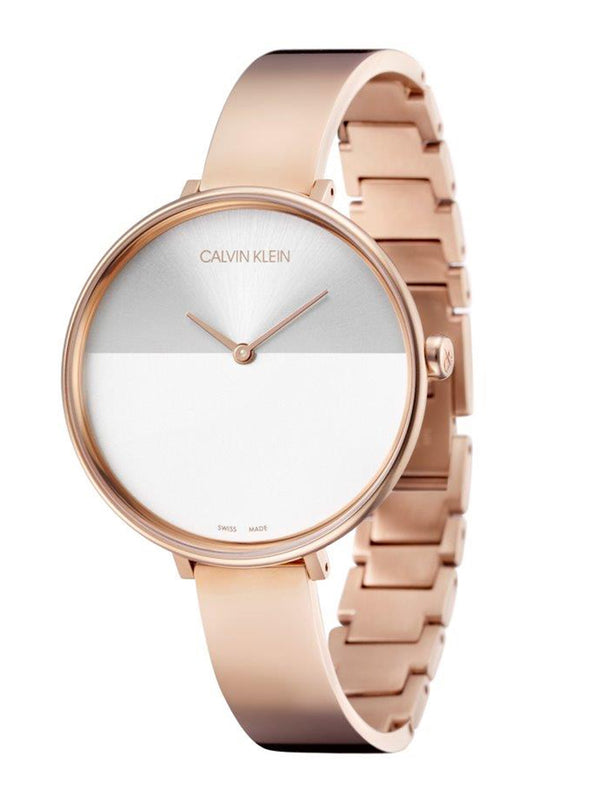 Calvin Klein Rise Quartz White Dial Women's Watch| K7A23646