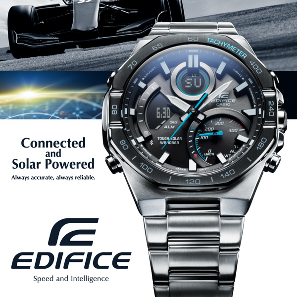 Casio Edifice Solar Mobile Linked Black Dial Men's Watch| ECB-950DB-1ADF