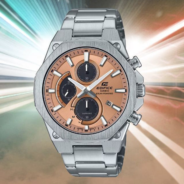 CASIO EDIFICE Chronograph Light Orange Dial Men's Watch | EFS-S570D-5AUDF