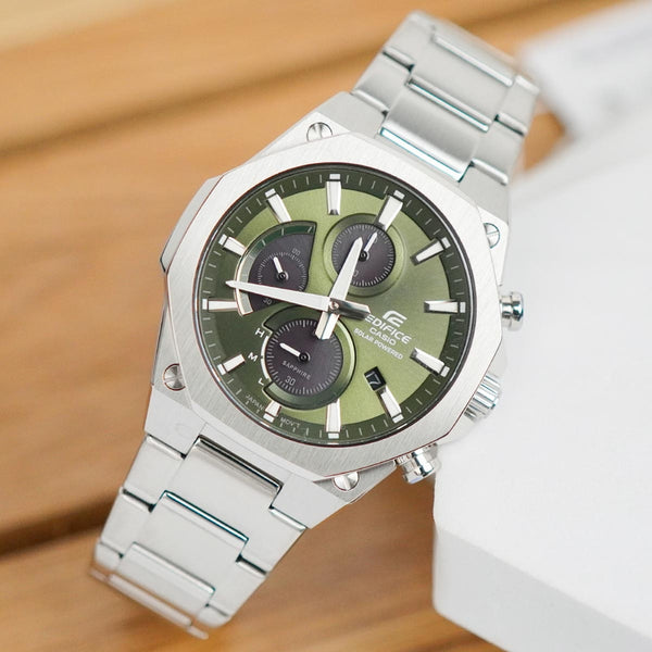 CASIO EDIFICE Chronograph Green Dial Men's Watch | EFS-S570D-3AUDF