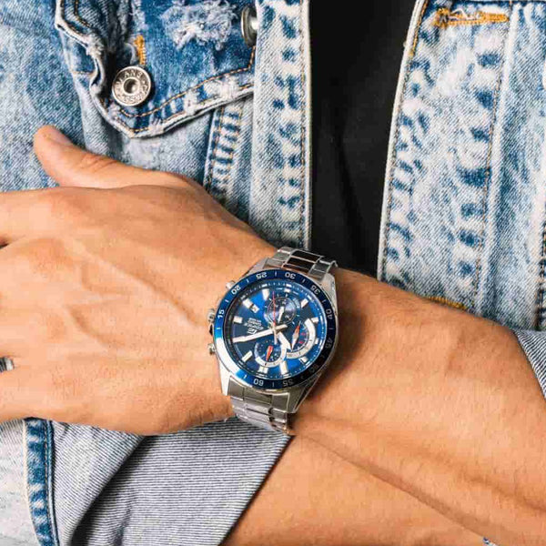 Casio Edifice Blue Chronograph Analog Men's Watch| EFV-550D-2AVUDF