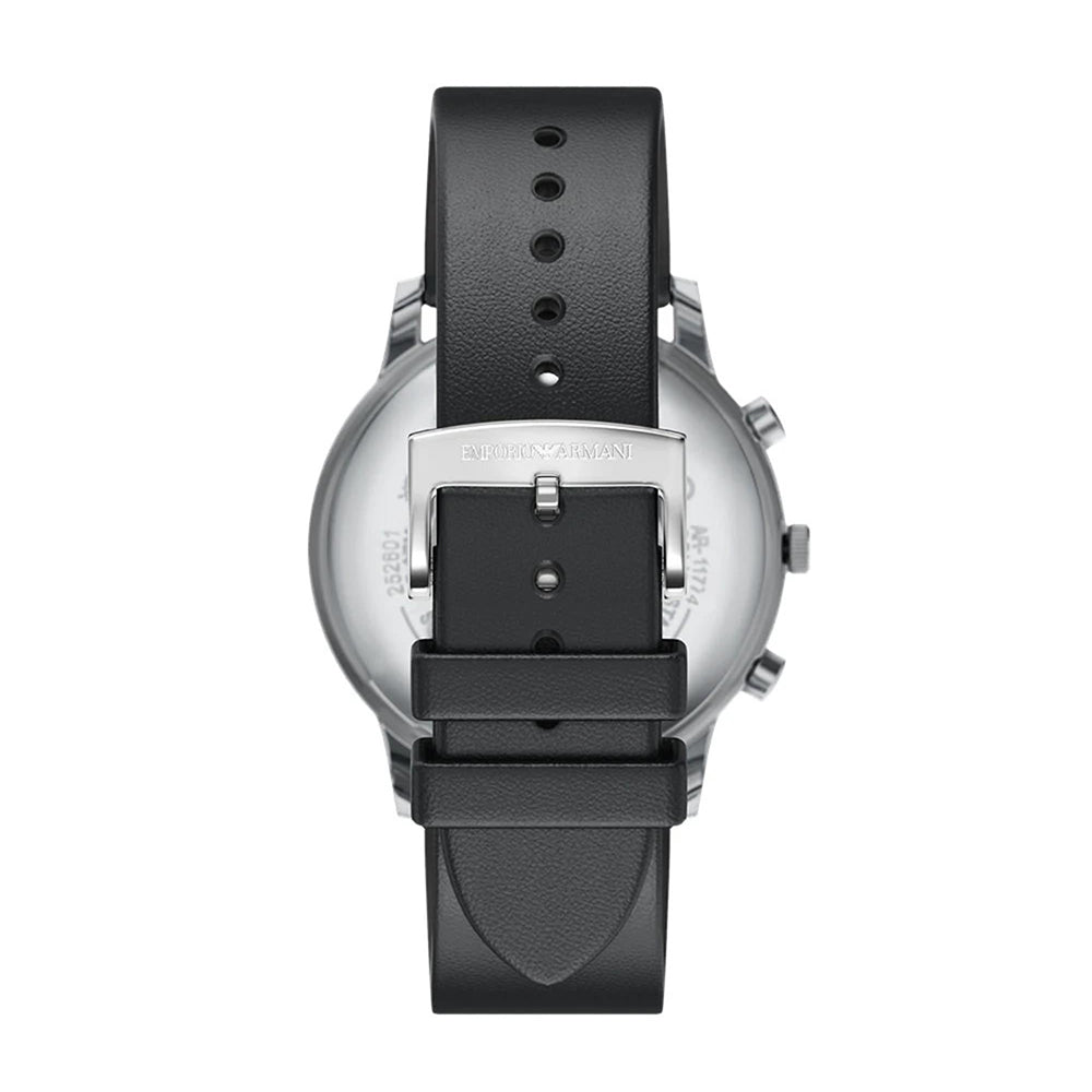 Emporio Armani Minimalist Black Dial Watch | AR11774