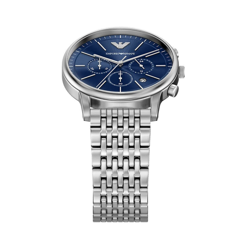 Emporio Armani Minimalist Chronograph Blue Dial Watch | AR11771