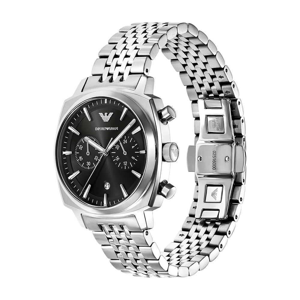 Emporio Armani Carlo Black Dial Men's Watch | AR11725