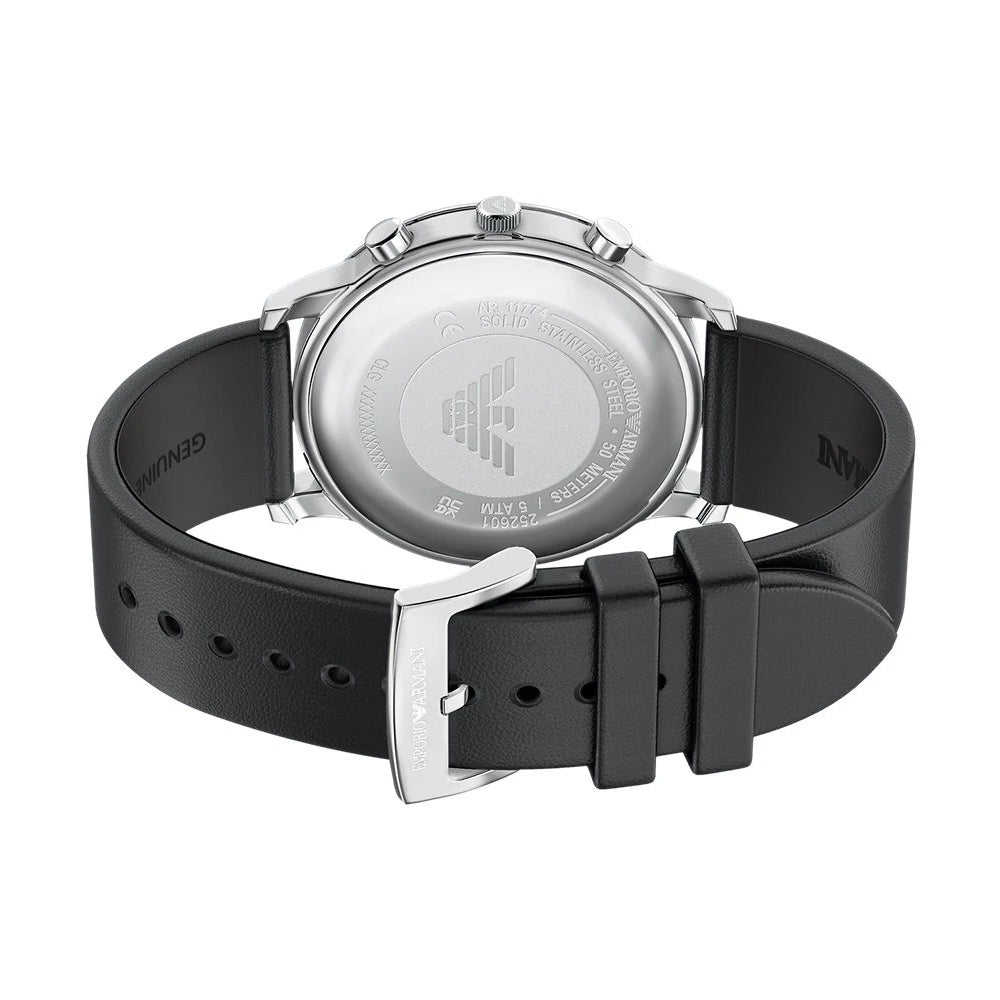 Emporio Armani Minimalist Black Dial Watch | AR11774