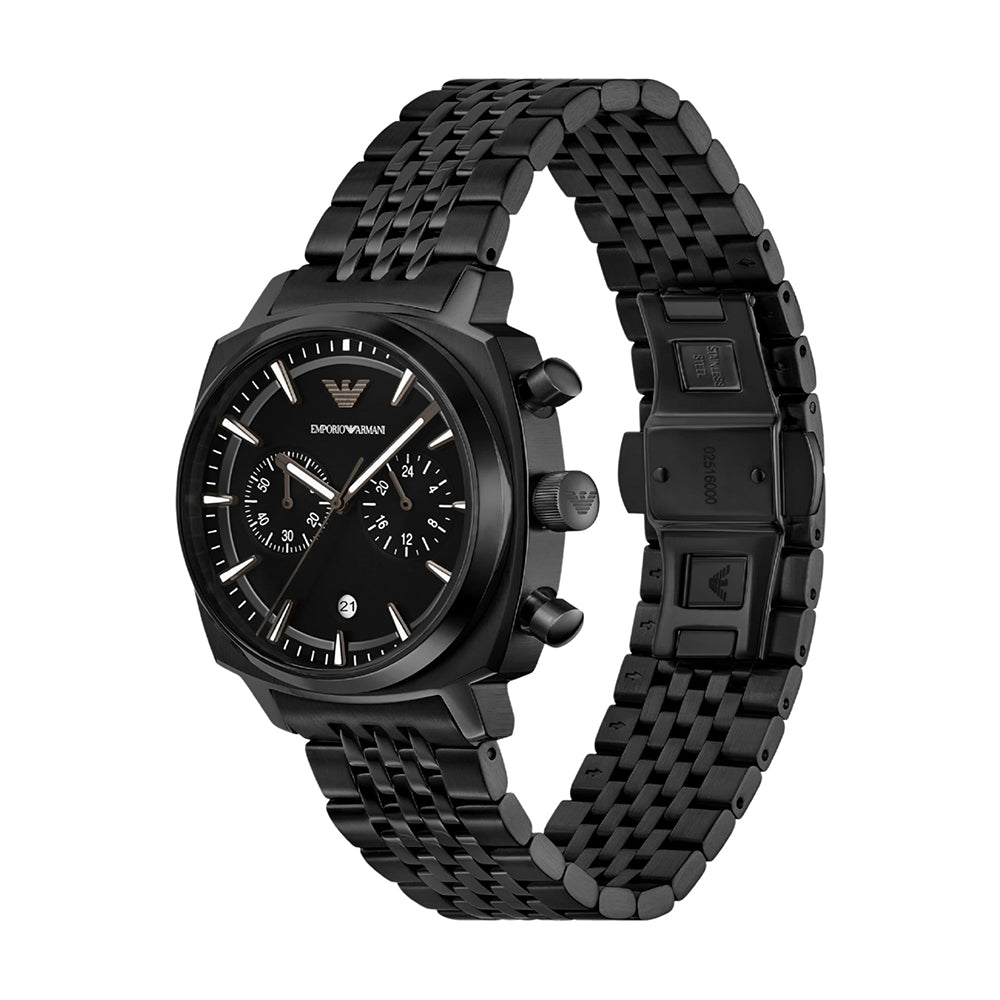 Emporio Armani Carlo Black Dial Men's Watch | AR11727