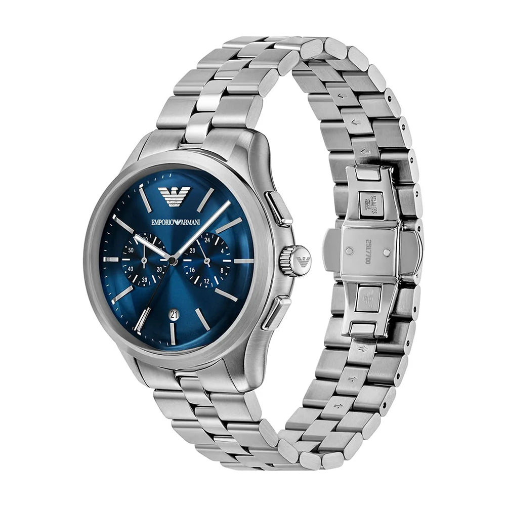 Emporio Armani Dario Chronograph Blue Dial Watch | AR11728