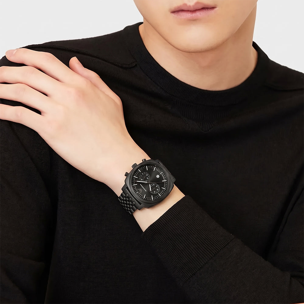 Emporio Armani Carlo Black Dial Men's Watch | AR11727