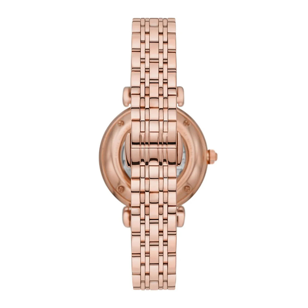 Emporio Armani Gianni T-Bar Open Heart Automatic Ladies Watch AR60043
