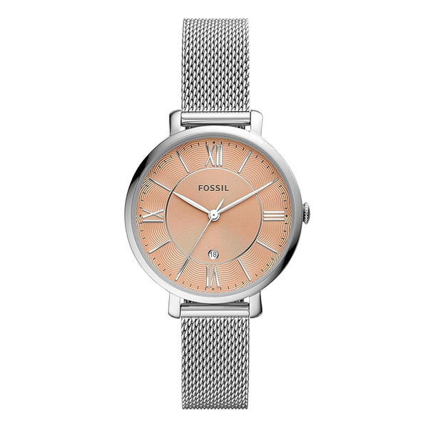 Fossil Jacqueline Quartz Pink Dial Ladies Watch | ES5089