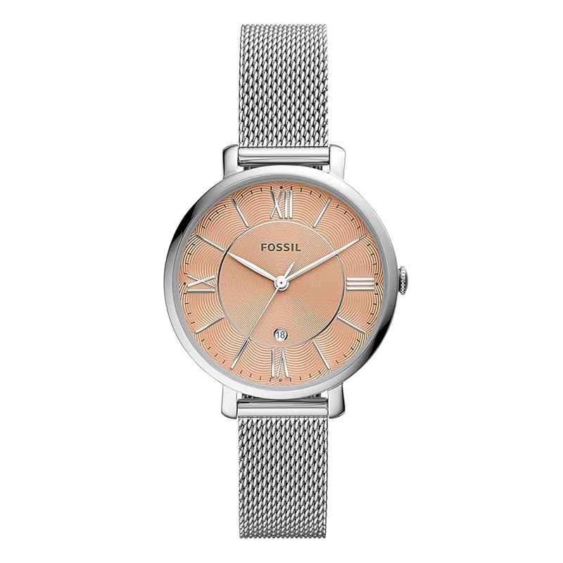 Fossil Jacqueline Quartz Pink Dial Ladies Watch | ES5089