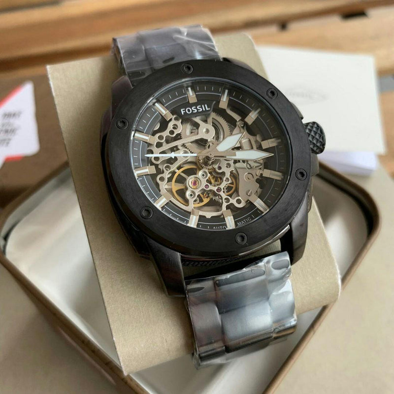 Fossil BLACK Modern Machine Automatic Men's Watch| ME3080