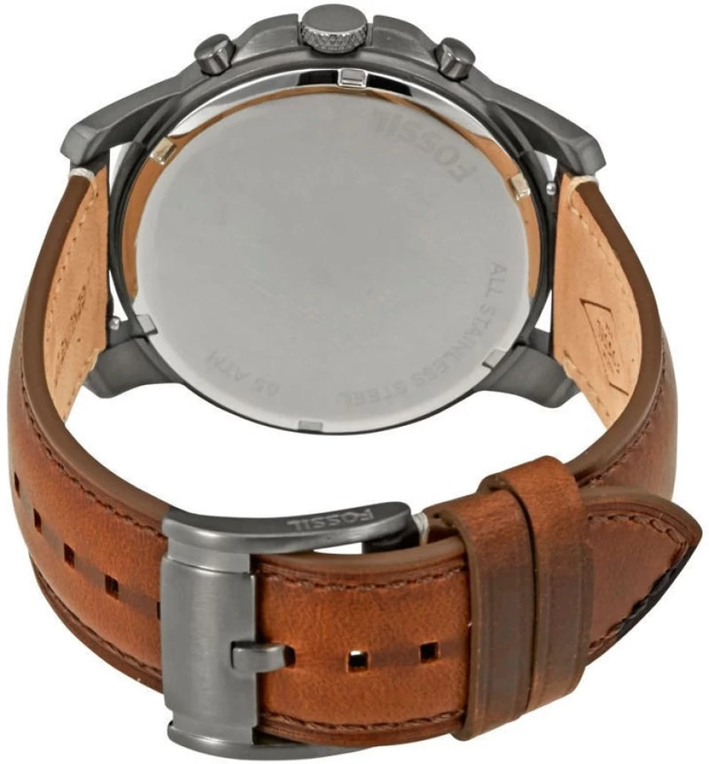 Fossil Grant Chronograph Dark Brown Leather Strap Watch | FS5214