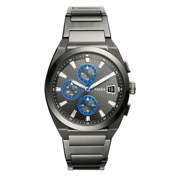 Fossil Everett Chronograph Smoke Stainless Steel Men's Watch| FS5830