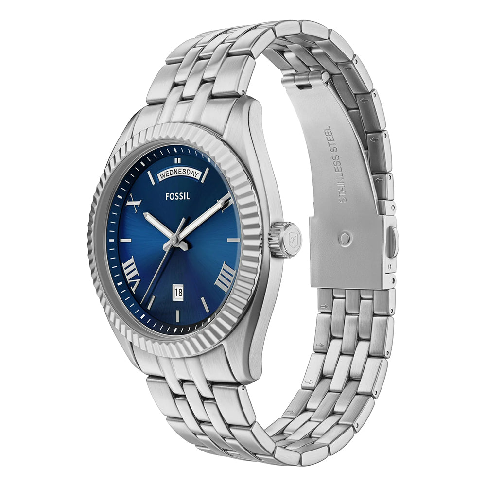 Fossil Campbell Blue Dial Men's Watch FS6140