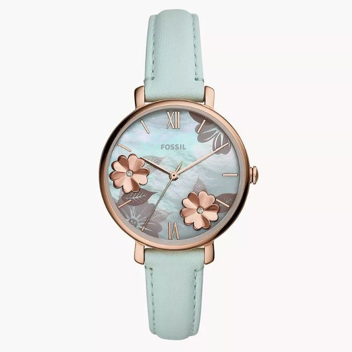 Fossil Jacqueline Green Leather Women's Watch| ES4813