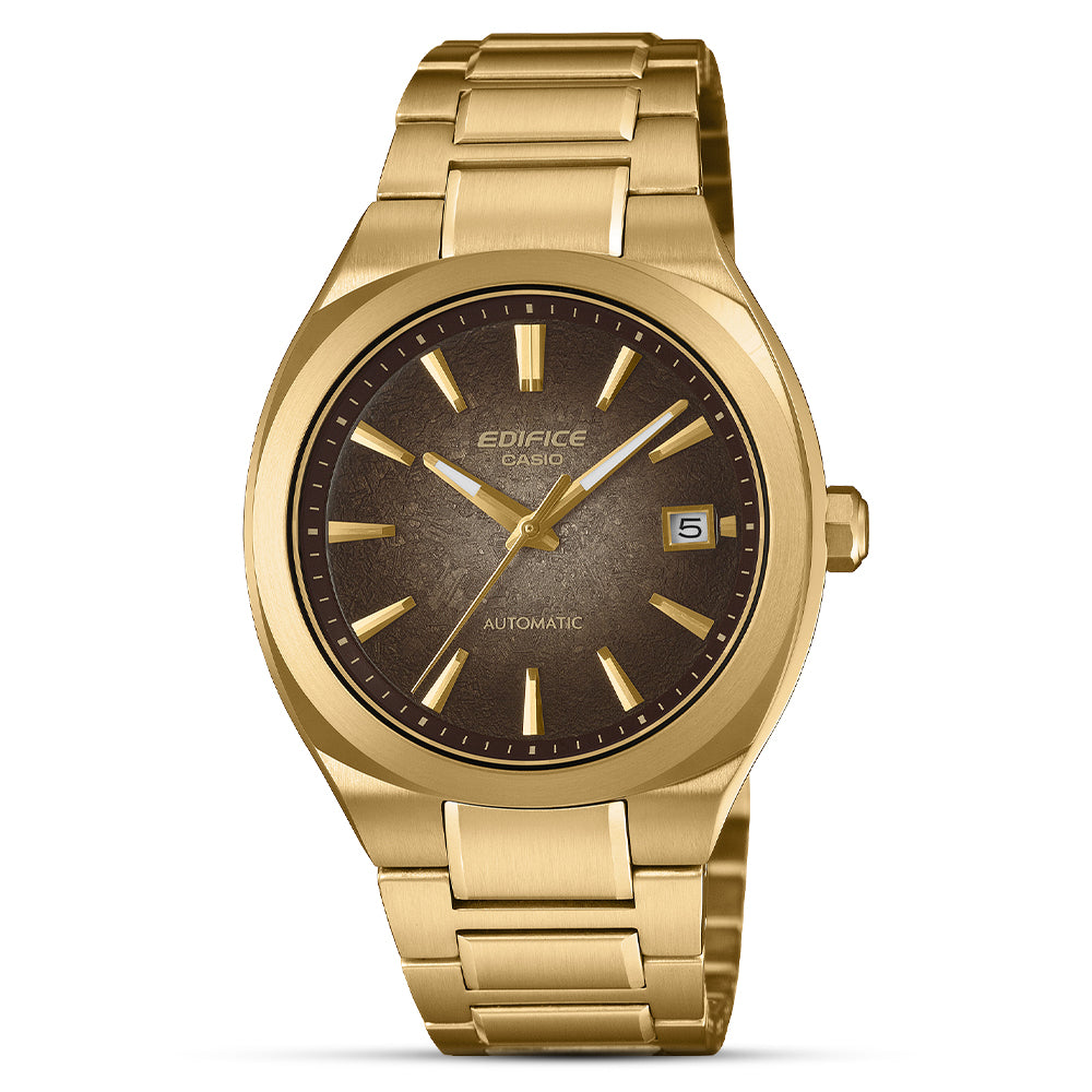 Casio Edifice Gold Tone Brown Dial Automatic Watch | EFK-200DG-5ADR