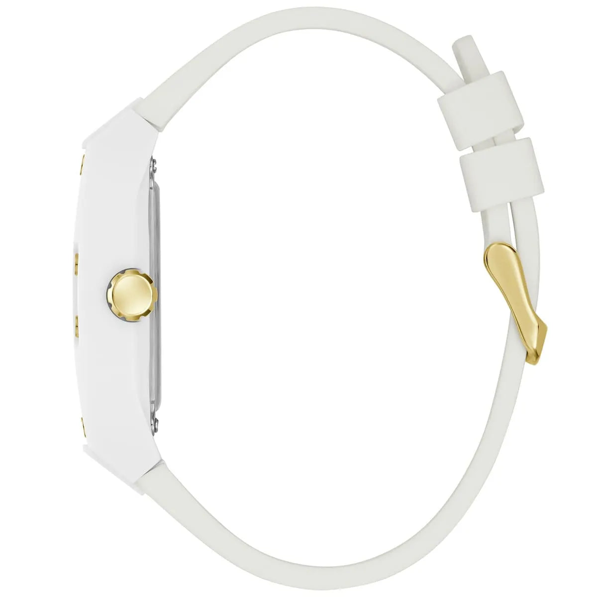 GUESS Phoenix White-Gold Silicone Quartz Men's Watch| GW0499G5