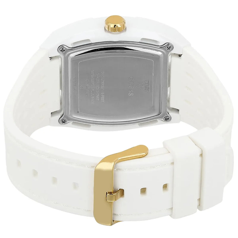 GUESS Phoenix White-Gold Silicone Quartz Men's Watch| GW0499G5