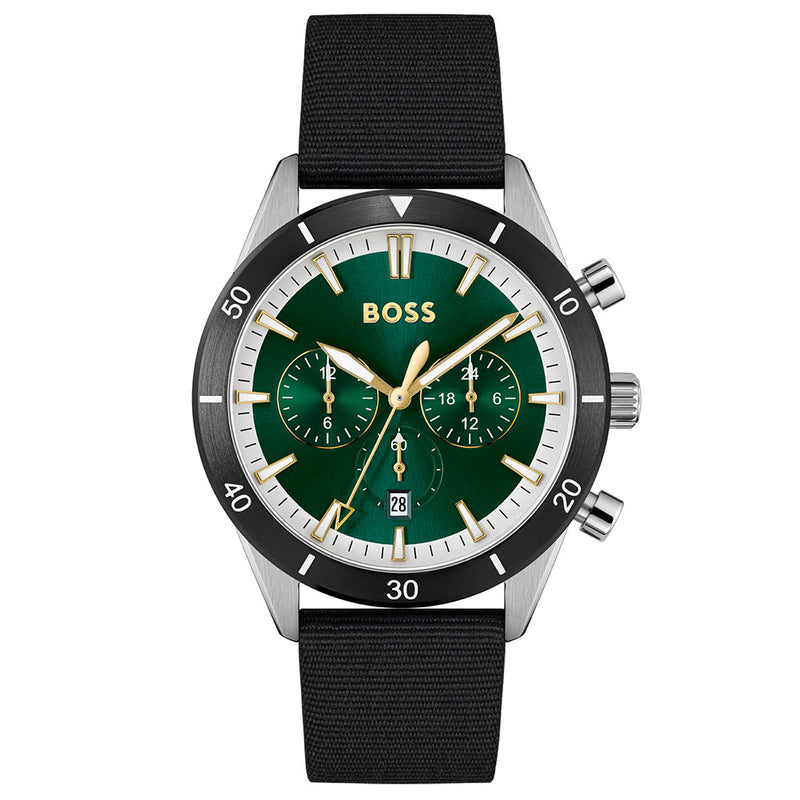 Hugo Boss Santiago Green Analogue Quartz Watch HB1513936