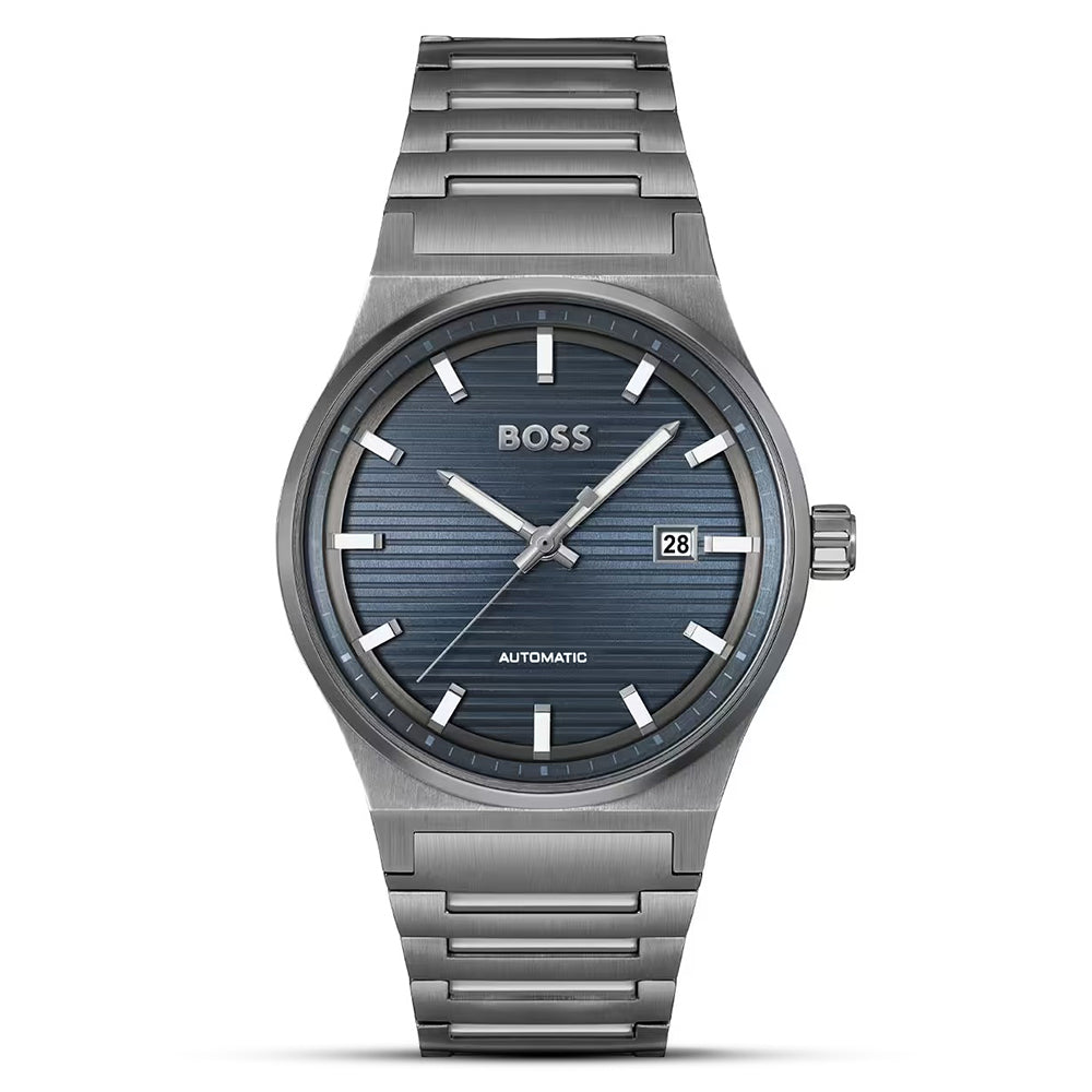 Hugo Boss Candor Heren Horloge Automatic Blue Dial Watch | HB1514119
