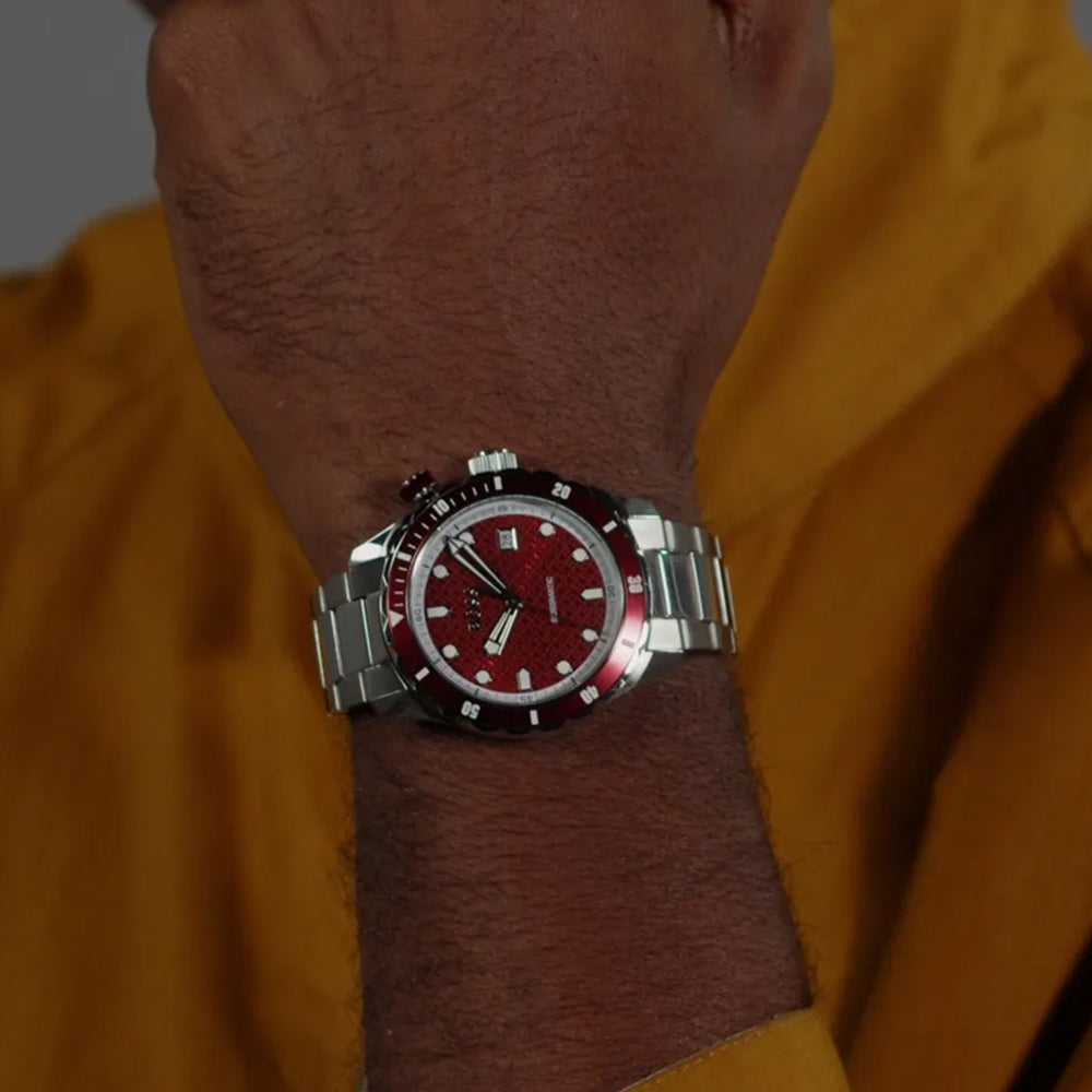 Hugo Boss Bossmatic Red Dial Men's Watch | HB1514179
