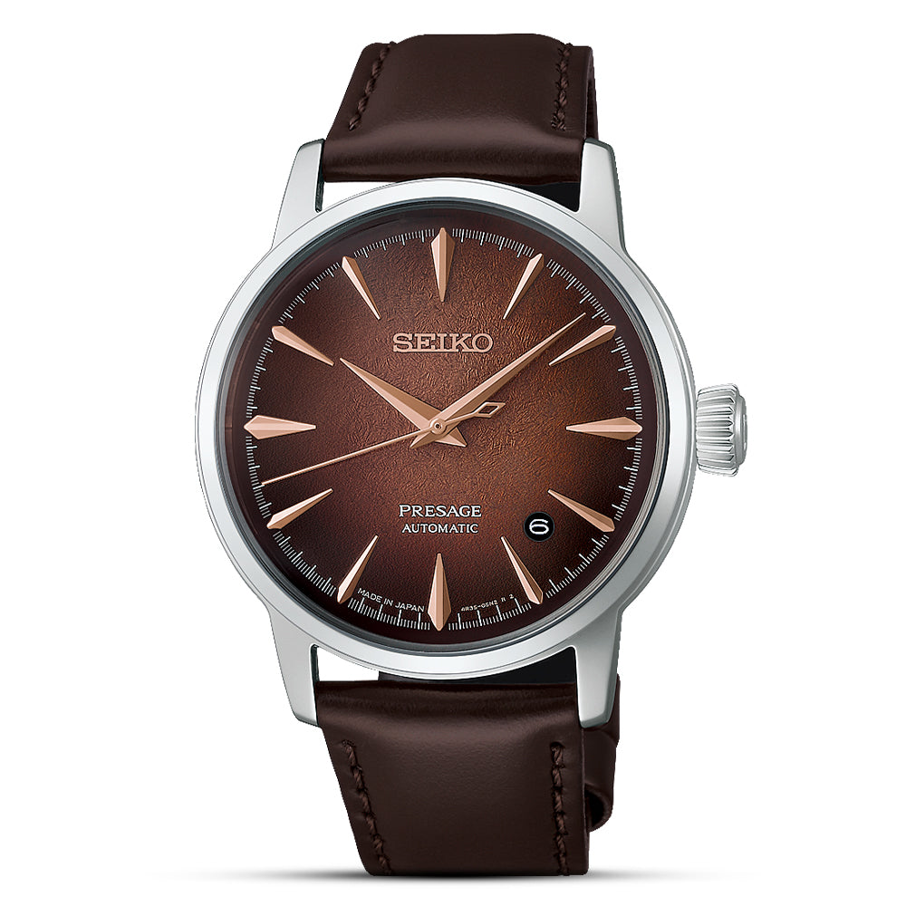 Seiko Presage Cocktail Time "Whiskey Mist" Automatic Watch HCB003J1