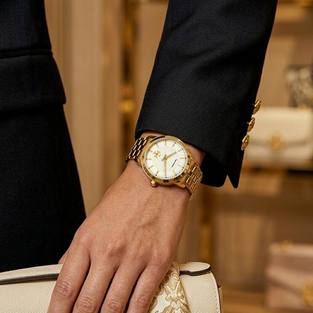 Tory Burch Gold-Tone Stainless Steel Ladies Watch TBW1053