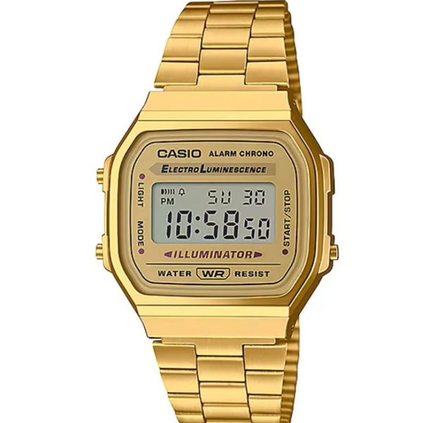 Casio Classic Illuminator Digital Golden Chain Men's Watch| A168WG-9WDF