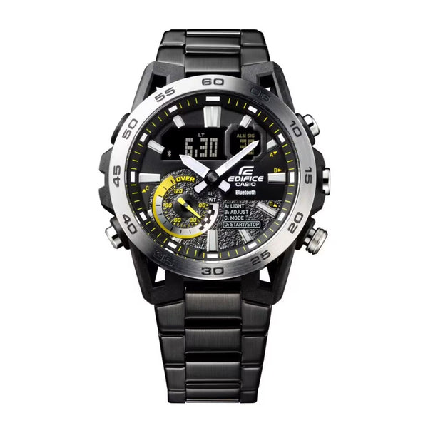 Casio Edifice Mobile Linked Stainless Steel Men's Watch| ECB-40DC-1ADF