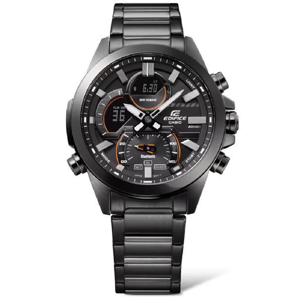 Casio Edifice Mobile Linked Stainless Steel Men's Watch| ECB-30DC-1ADF