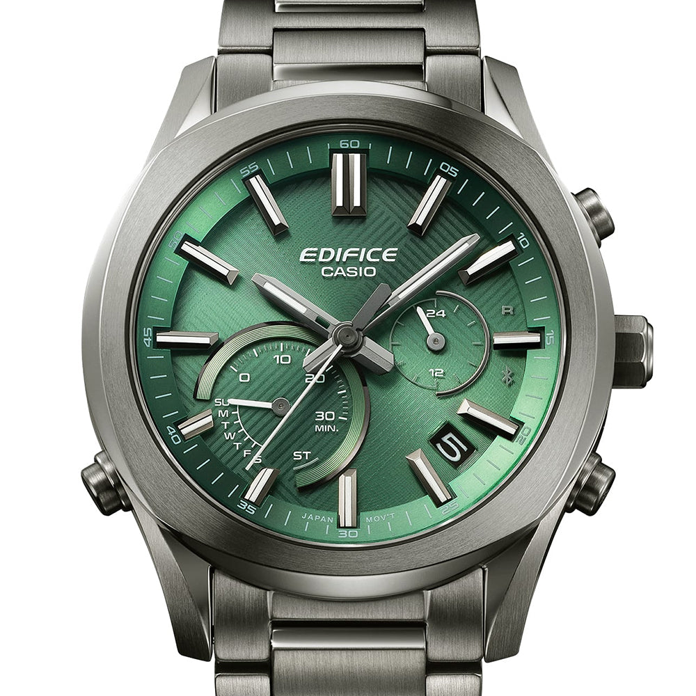 Casio Edifice Smarphone Linked Solar Powered Green Dial Watch EQB-1300DC-3ADF