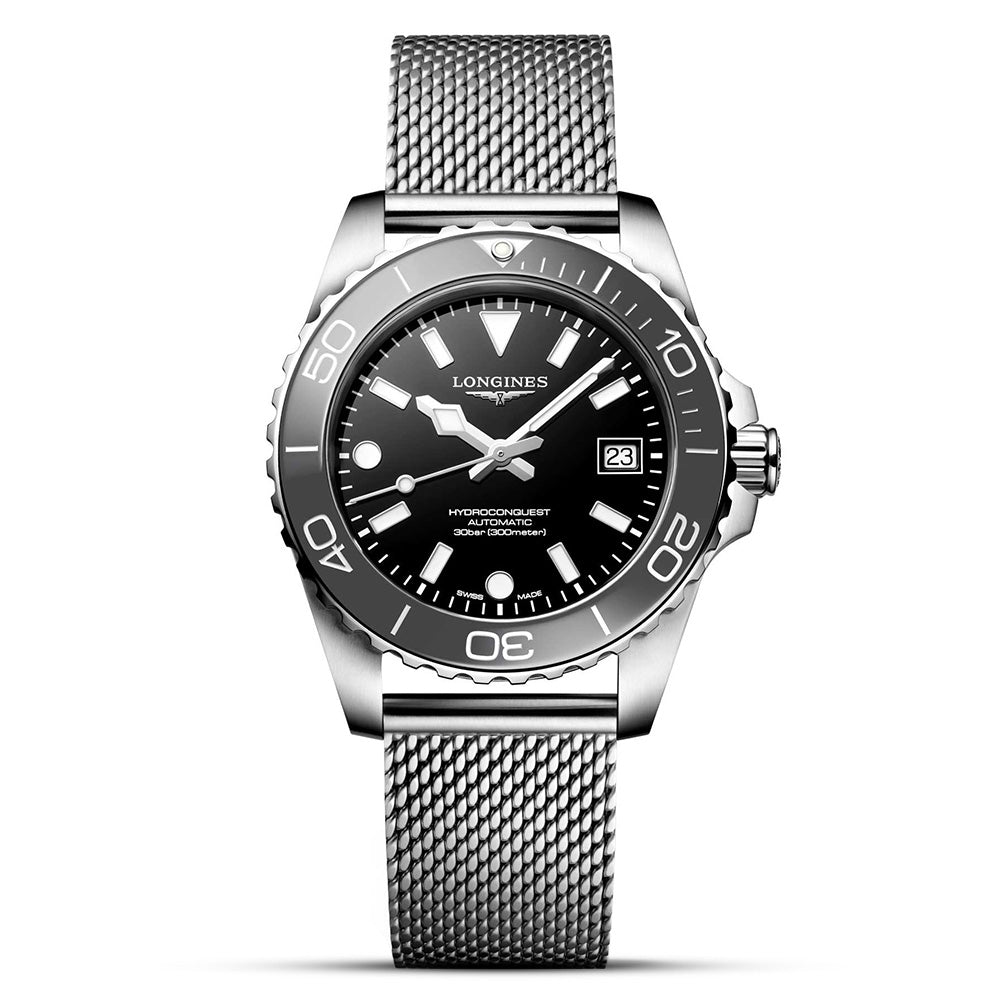 Longines Hydroconquest 39mm Grey Dial Automatic Watch | L37794706