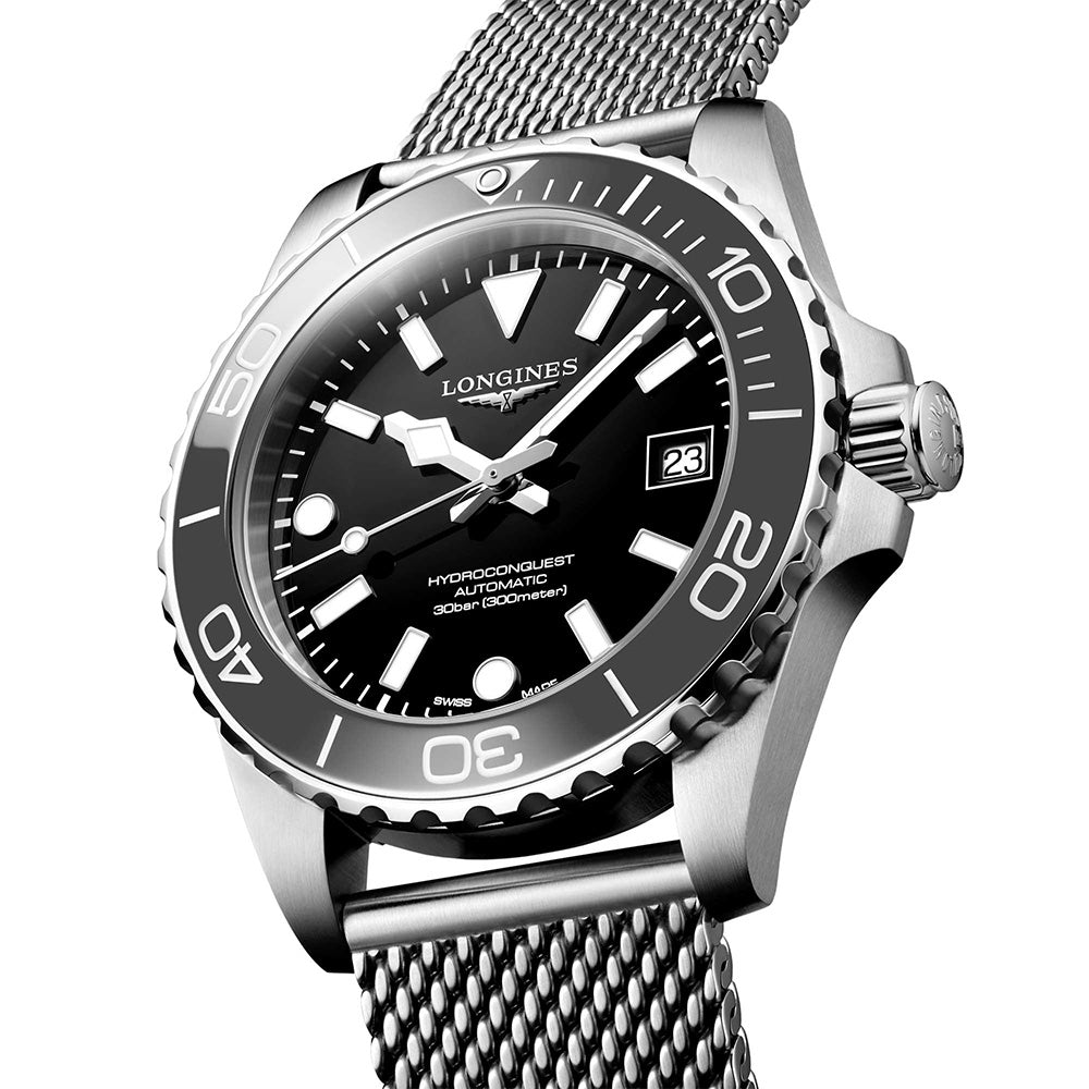 Longines Hydroconquest 39mm Grey Dial Automatic Watch | L37794706