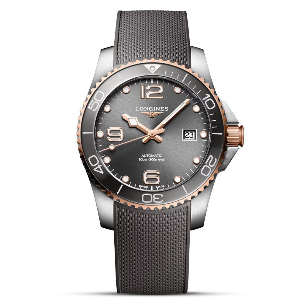 Longines Hydroconquest Sunray Grey Dial Automatic Watch | L37813789