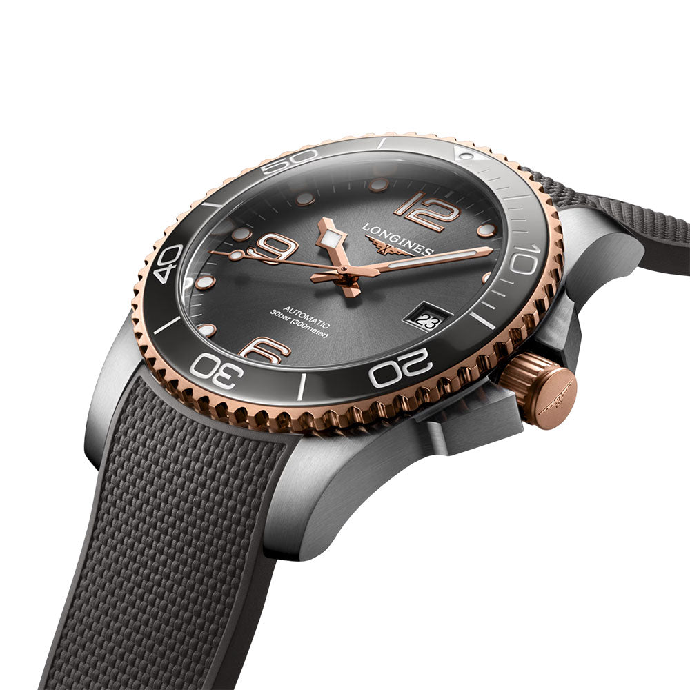 Longines Hydroconquest Sunray Grey Dial Automatic Watch | L37813789