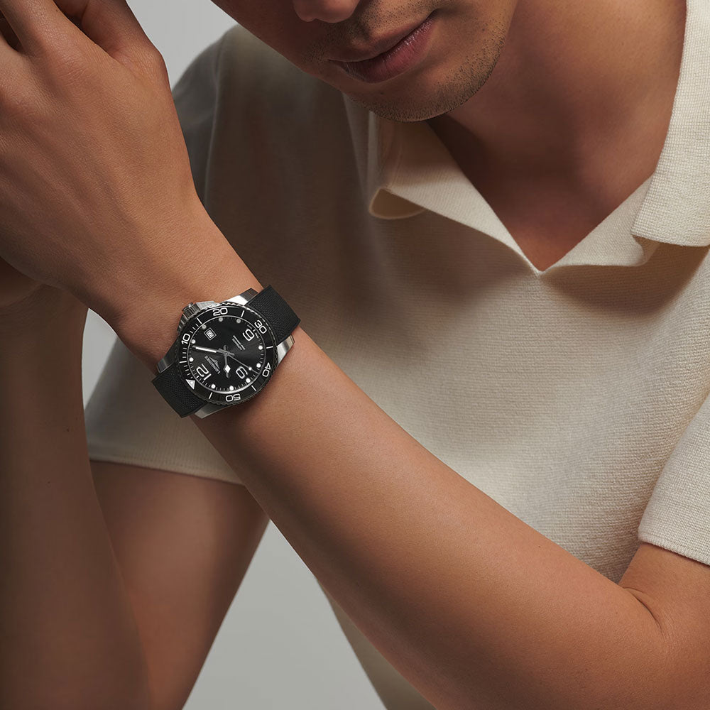 Longines Hydroconquest Sunray Black Dial Automatic Watch | L37814569