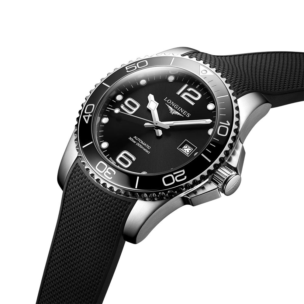 Longines Hydroconquest Sunray Black Dial Automatic Watch | L37814569
