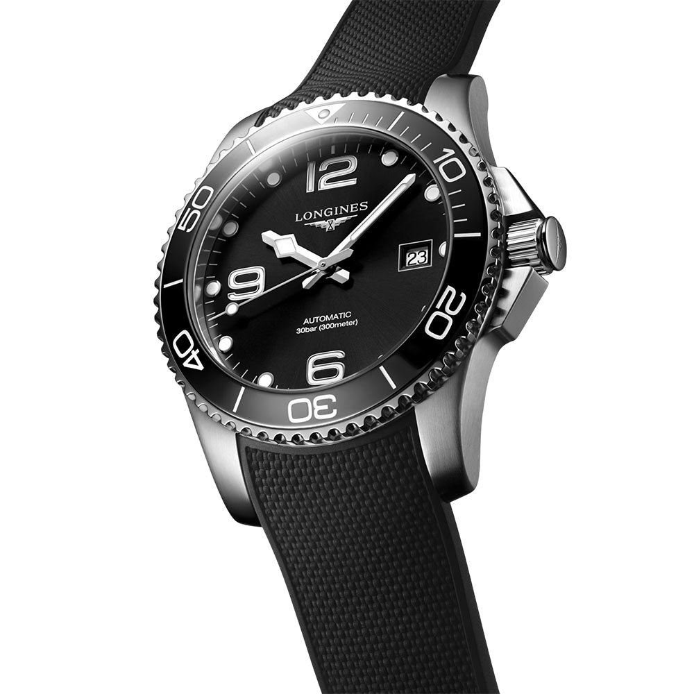 Longines Hydroconquest Sunray Black Dial Automatic Watch | L37814569
