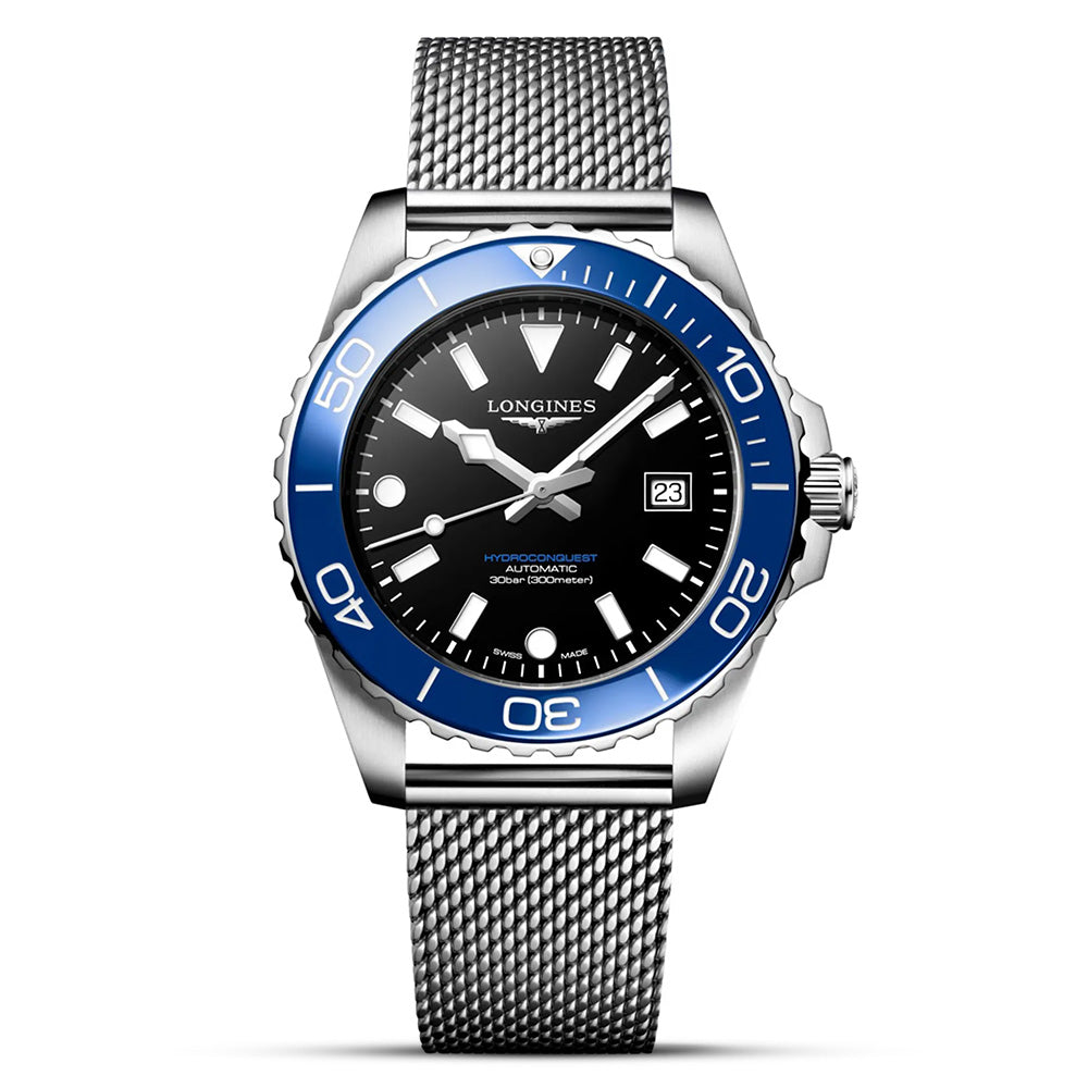 Longines Hydroconquest 42mm Black Dial Automatic Watch | L37884906