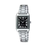 Casio Standard Black Rectangular Dial Woman's Watch | LTP-V007D-1BUDF