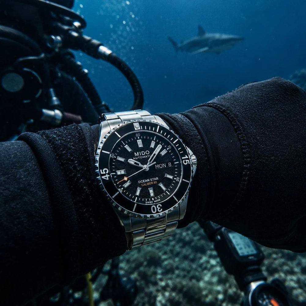 MIDO Ocean Star 200 Automatic Black Dial Watch | M026.930.11.051.00