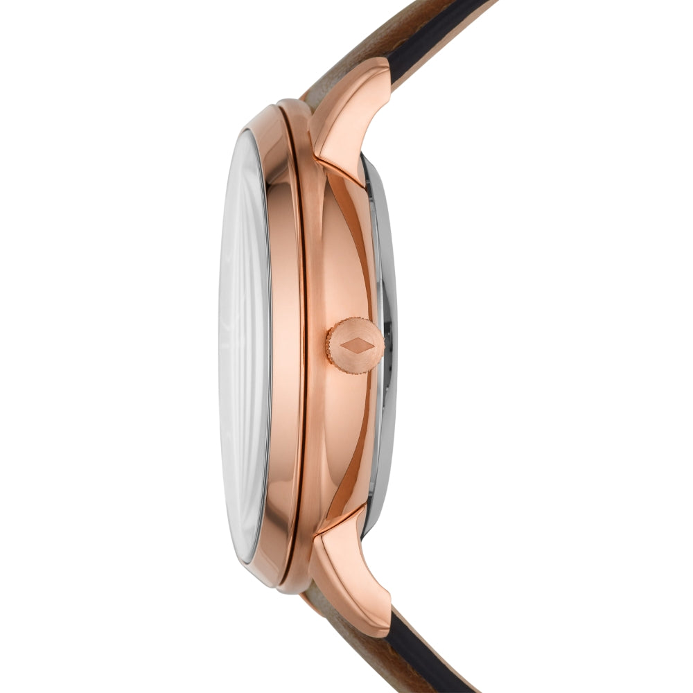 Fossil Men's Neutra Automatic Stainless Steel and Eco Leather ME3195