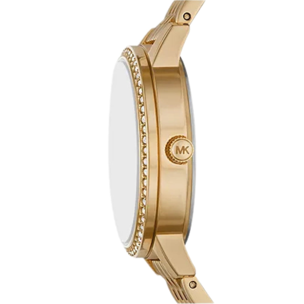  Michael Kors Melissa White Dial Gold Tone Ladies Watch | MK1051