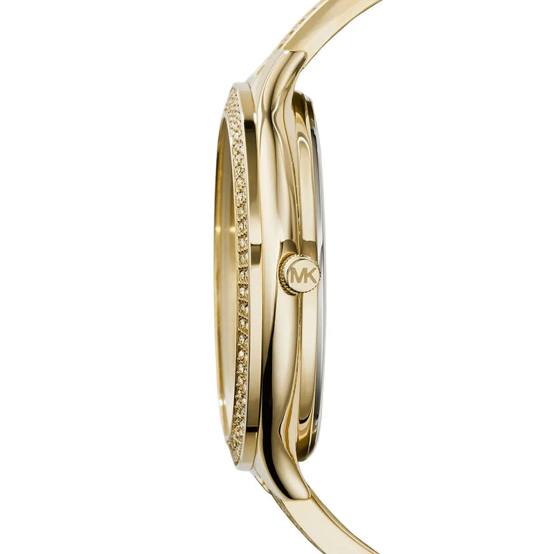 Michael Kors Slim Runway Gold-Tone Stone Women's Watch| MK3256