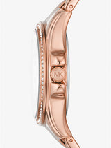 Michael Kors Pilot Pave Rose-Gold Tone Women's Watch| MK7367