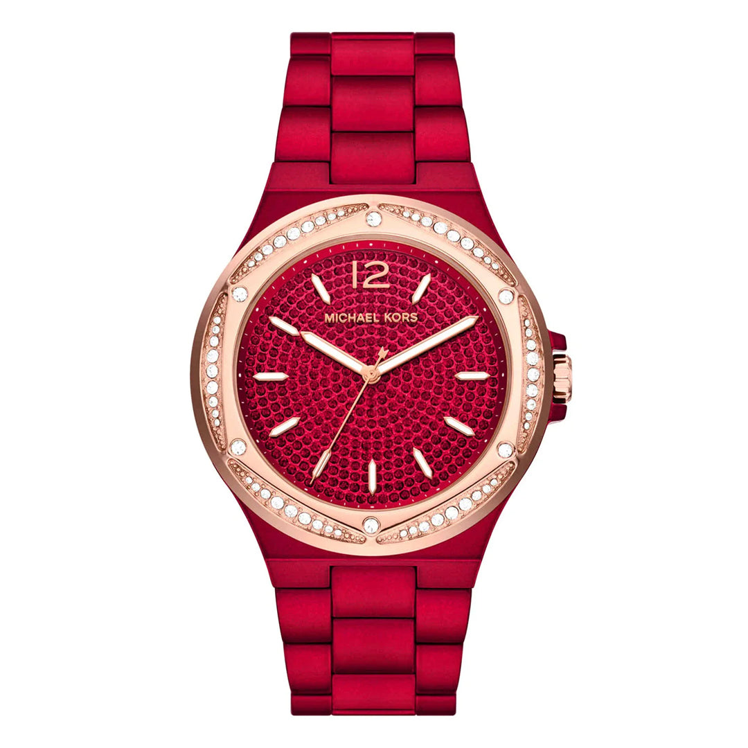 Michael Kors Lennox Analog Red Dial Ladies Watch | MK7455 Michael Kors Lennox Analog Red Dial Ladies Watch | MK7455